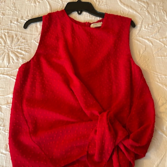 Babaton sleeveless blouse. Red. - Picture 1 of 5